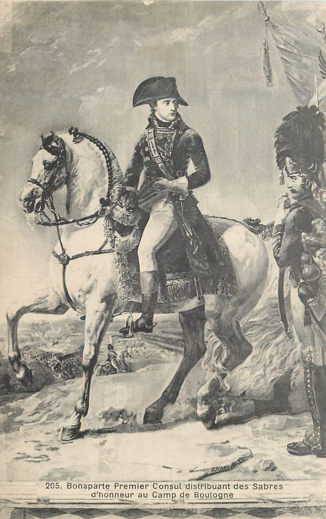 CPA Bonaparte Premier Consul Distribuant des Sabres d'Honneur au Camp de Boulogne Napoleon 1er